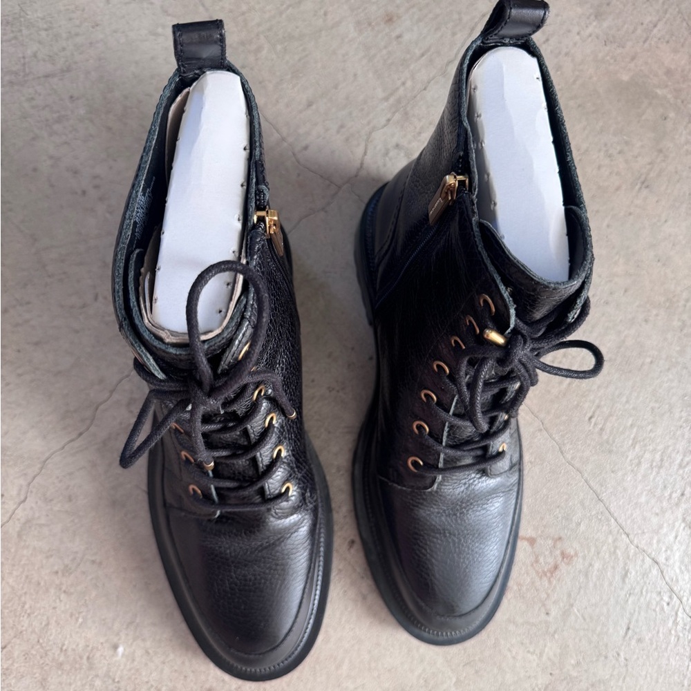 Vince Camuto Black Lug Sole Boot - Picture 3 of 8